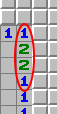 Vzorec 1-2-2-1, příklad 1, označený